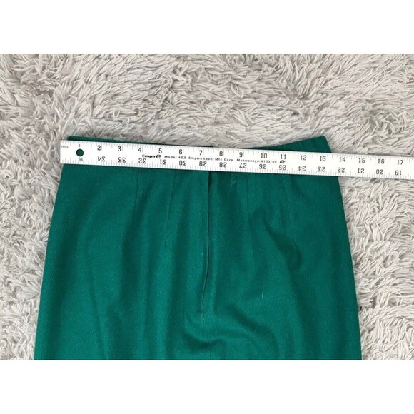 PENDLETON Long Green Wool Skirt Lined Women's Size 10 - Picture 3 of 5